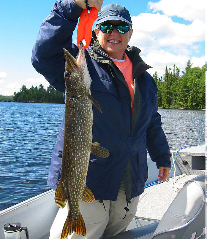 This Lady Evelyn Lake angler kept a couple northern pike to take home for dinner.
